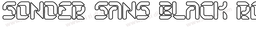 Sonder Sans Black Ro字体转换